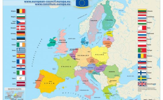 Страны Евросоюза и Шенгена на 2018 год