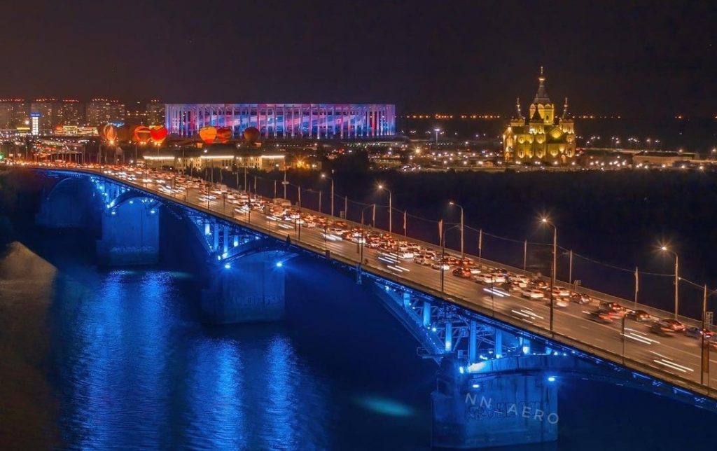 самые красивые города России ночью