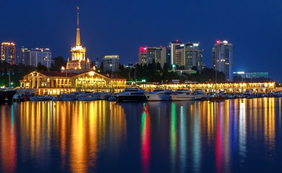 самые красивые города России ночью